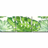 Painting by numbers leaves - 3 parts (triptych)